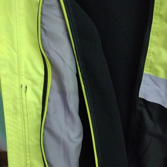 Abel High Visibility Class 3 Level 2 Size L Black Bottom Bomber Jacket - Picture 7 of 7